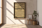 Freak Show Poster Print – Mademoiselle Lefort Vintage Reprint – Bearded Lady Flyer from 1800s Exhibition of Natural Wonders - Just Great Posters