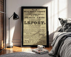 Freak Show Poster Print – Mademoiselle Lefort Vintage Reprint – Bearded Lady Flyer from 1800s Exhibition of Natural Wonders - Just Great Posters