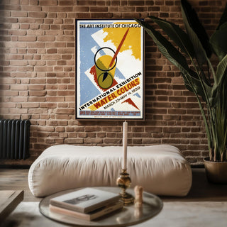 Vintage Art Show Poster Print – 1939 Watercolors Exhibition Reprint – WPA Federal Art Project with Brush and Paint Illustration - Just Great Posters