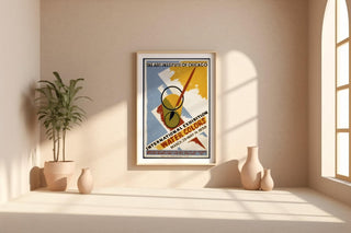 Vintage Art Show Poster Print – 1939 Watercolors Exhibition Reprint – WPA Federal Art Project with Brush and Paint Illustration - Just Great Posters