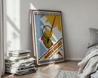 Vintage Art Show Poster Print – 1939 Watercolors Exhibition Reprint – WPA Federal Art Project with Brush and Paint Illustration - Just Great Posters