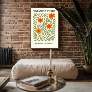 Botanical Wall Art, Italian Flower Poster, Greenery Plant Print, Milano Travel Decor, 260gsm Paper, Free Shipping - Just Great Posters