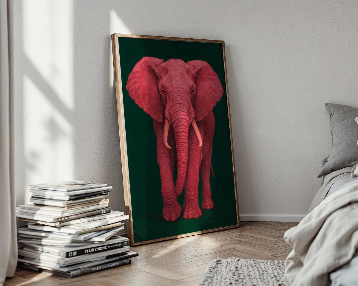 Elephant Wall Art Print | Majestic Wildlife Poster in Neutral Tones | Safari Animal Home Decor | Free Shipping on All Sizes - Just Great Posters
