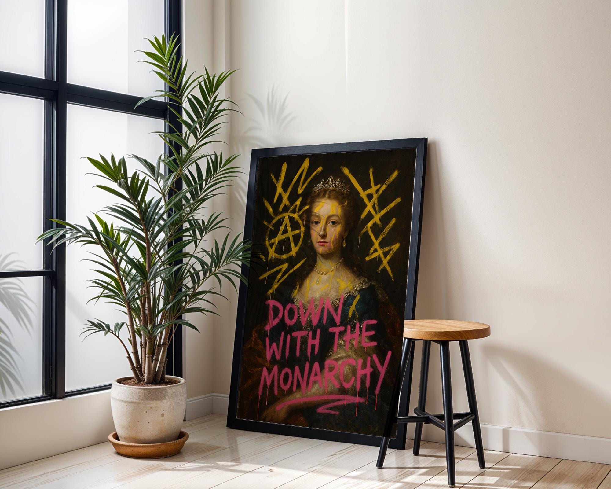 Punk Graffiti Art Print – Urban Street Art Poster, Grunge Wall Decor, Edgy Spray Paint Artwork, Rebellious Bold Design, Free Shipping - Just Great Posters