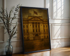 Graffiti Palace Art Print – Dystopian British Monarchy Wall Art with Dark Satirical Twist - Just Great Posters