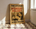 Midnight Melody Theatre Poster – Retro West End Musical Print, Vintage Glam Couple Wall Art - Just Great Posters