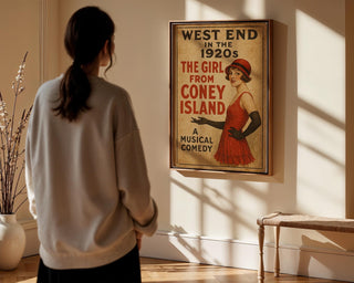 The Girl from Coney Island Poster – 1920s Musical Comedy Print with Flapper Charm - Just Great Posters