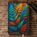 Psychedelic Fern Wall Art – Trippy Rainbow Botanical Print, Vibrant Nature Poster, Fantasy Forest Decor, Digital Download Artwork - Just Great Posters