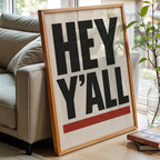 Southern Saying Wall Art - Bold Typography Poster - Funny Country Print - Western Home Decor - Southern Phrase Art - Free Shipping - Just Great Posters