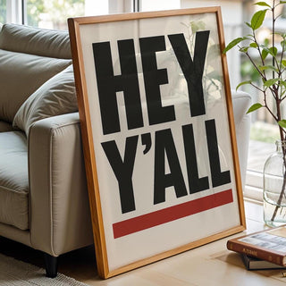 Southern Saying Wall Art - Bold Typography Poster - Funny Country Print - Western Home Decor - Southern Phrase Art - Free Shipping - Just Great Posters