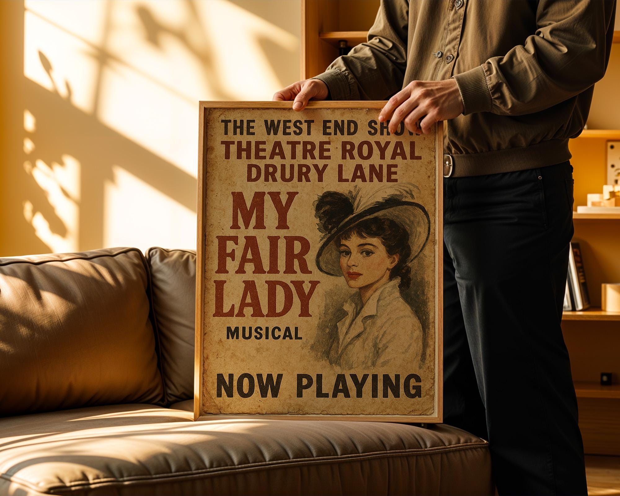 My Fair Lady Vintage Poster | Retro West End Theatre Wall Art | Classic Musical Print | Edwardian Drama Decor | Free Shipping - Just Great Posters