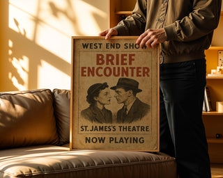 Brief Encounter Vintage Poster | Classic West End Drama Print | Retro Romance Theatre Wall Art | Old Time Love Story | Free Shipping - Just Great Posters