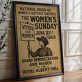 Votes for Women Poster | Vintage Feminist Protest Art from 1908 Suffrage March | Historical Women’s Rights Print | Free Shipping Included - Just Great Posters