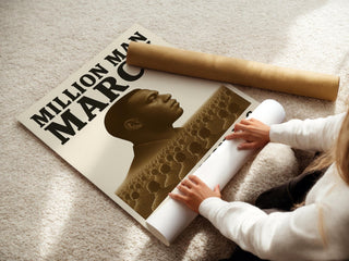 Million Man March 1995 Poster | Powerful Black Unity Protest Wall Art | Vintage - Style History Print for Home or Office | Free Shipping - Just Great Posters