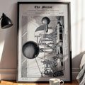 Victorian Science Wall Art – 1839 Electrical Machine Engraving Print – Steampunk Tech Decor – Antique Scientific Poster - Just Great Posters