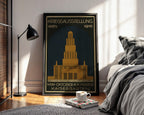 Modernist Poster Print – 1916 Vienna War Exhibition Reprint – Bauhaus - Style Architecture Art – Historic Monument Poster - Just Great Posters