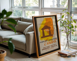 Vintage Education Poster Print – Illinois Teachers Colleges 1940 Fair Reprint – Bold WPA Style Graphic with Teaching Message - Just Great Posters