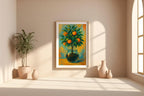 Orange Tree in Glass Poster | Minimal Botanical Wall Art with Citrus Still Life | Fresh Modern Kitchen Print | Free Shipping Always - Just Great Posters