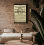 Freak Show Poster Print – Mademoiselle Lefort Vintage Reprint – Bearded Lady Flyer from 1800s Exhibition of Natural Wonders - Just Great Posters