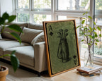 Golf Ace of Clubs Art Print – Vintage Playing Card Poster with Golf Bag Sketch, Unique Gift for Golfers, Clubhouse, or Game Room Art - Just Great Posters