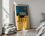 Beach Bar Wall Art – Retro Summer Coastal Poster, Clean Ocean Sunset Print, Graphic Holiday Vibe Decor, Free Shipping, Minimalist Art - Just Great Posters