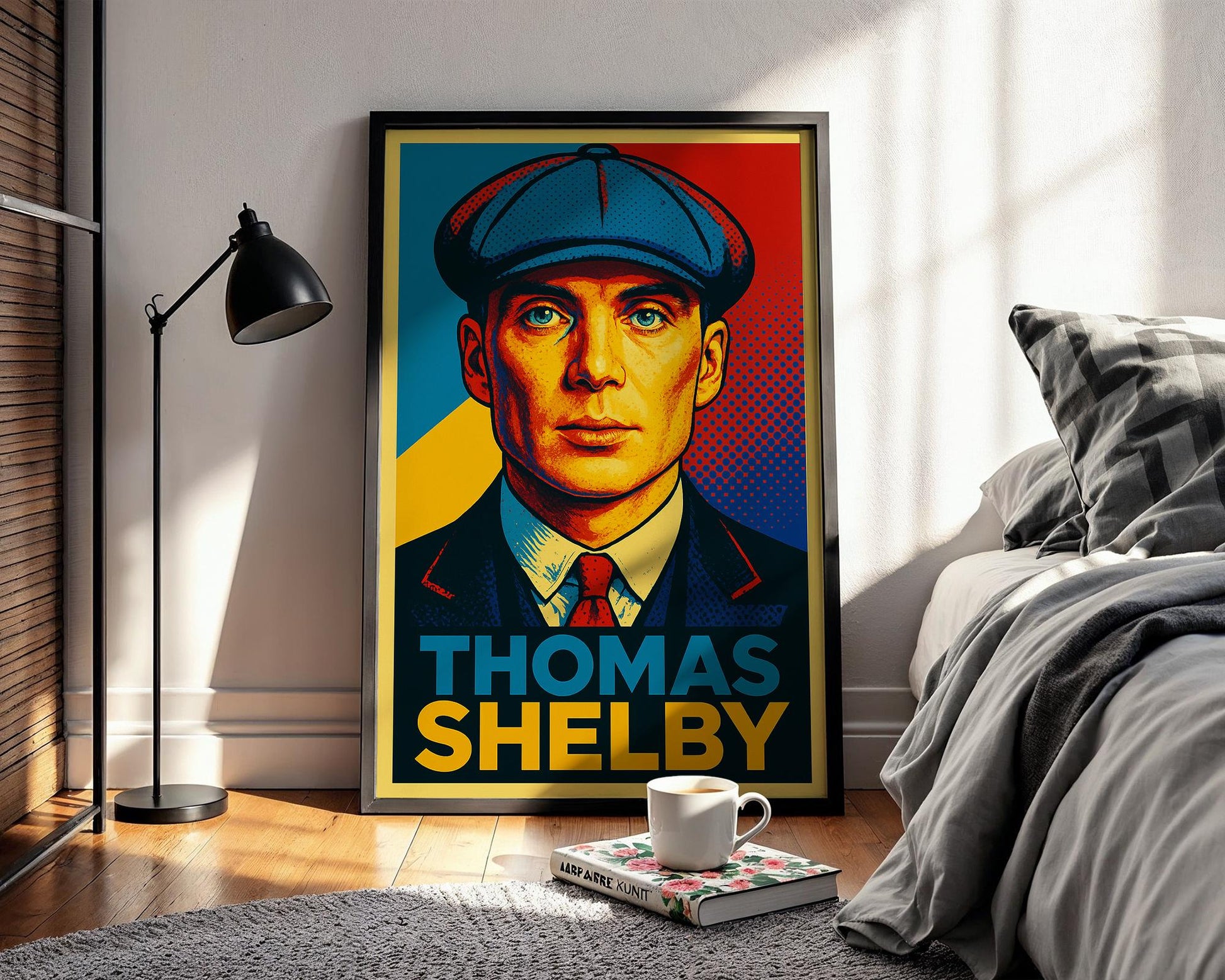 Thomas Shelby Poster – Bold Peaky Blinders Wall Art, Pop Graphic Crime Boss Print, Retro Gangster Decor for TV & Film Fans - Just Great Posters