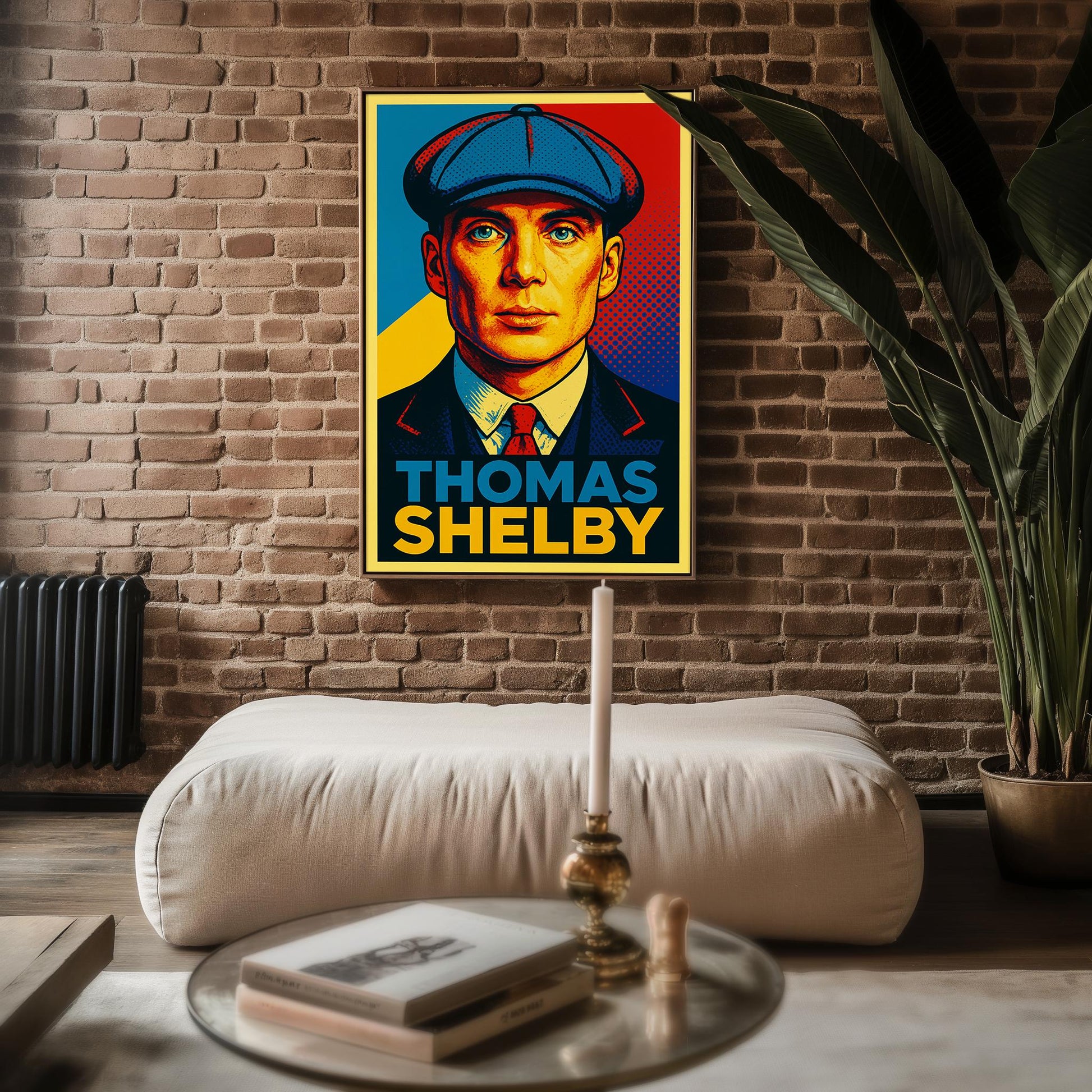 Thomas Shelby Poster – Bold Peaky Blinders Wall Art, Pop Graphic Crime Boss Print, Retro Gangster Decor for TV & Film Fans - Just Great Posters