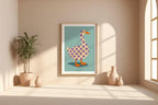 Duck Wall Art – Quirky Animal Print, Fun Minimalist Farmhouse Poster, Bold Whimsical Bird Illustration, Free Shipping - Just Great Posters