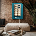 Funny Chill Pill Wall Art | Bold Modern Relax Poster for Office, Bathroom or Dorm | Witty Mental Health Print | Free Shipping Poster - Just Great Posters