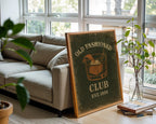 Old Fashioned Cocktail Poster | Vintage Whiskey Wall Art for Bar, Kitchen or Den | Retro Speakeasy Vibes | Free Shipping Included - Just Great Posters