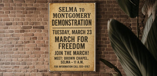 Selma to Montgomery March Poster | Vintage Civil Rights Movement Wall Art | March for Freedom History Print | Free Shipping Always - Just Great Posters