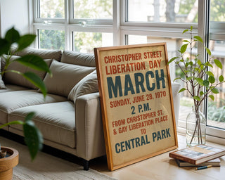 Christopher Street Liberation Day Poster | 1970 Pride March Vintage Art | LGBTQ+ Protest Wall Print for Queer History Lovers | Free Ship - Just Great Posters