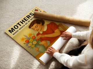 Mothers Vintage Poster | Retro Ladybird Book - Style Art Print for Mom | Midcentury Gift Wall Art for Mother’s Day | Free Shipping Always - Just Great Posters