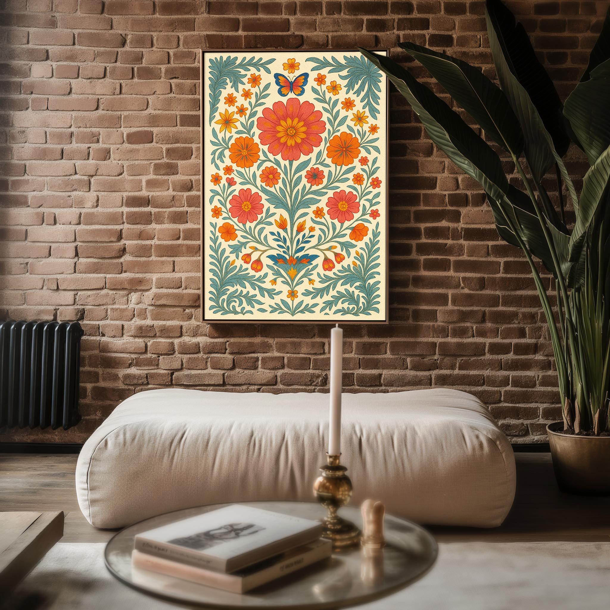 Vintage Mexican Poster, Mexican Prints, Mexican Decor, Traditional Latin Decor, Floral Print, Botanical Wall Art, Tropical Print, Latin Art - Just Great Posters