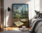 Martini Cocktail Art Print – Classic Gin Drink Poster, Elegant Bar Cart Decor, Olive Garnish Wall Art, Sophisticated Kitchen Print, Shanghai - Just Great Posters
