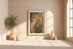 Japanese Fox Print – Ukiyo - e Style Animal Art Poster, Traditional Japanese Wall Decor with Kitsune Spirit Energy for Zen or Folklore Lovers - Just Great Posters