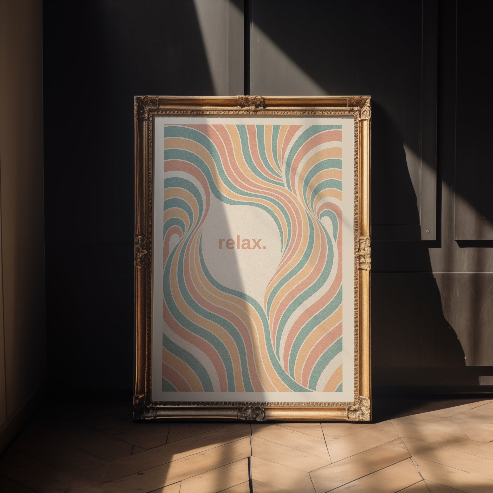 relax. – Calming Pastel Flow Print - Just Great Posters