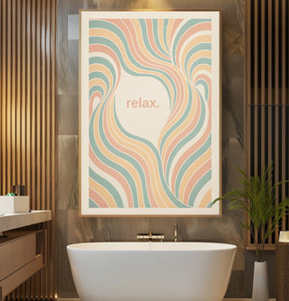 relax. – Calming Pastel Flow Print - Just Great Posters