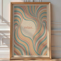 relax. – Calming Pastel Flow Print - Just Great Posters