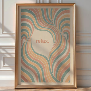 relax. – Calming Pastel Flow Print - Just Great Posters