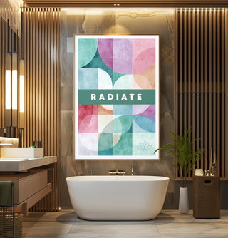 Radiate – Soft Power Abstract Print - Just Great Posters