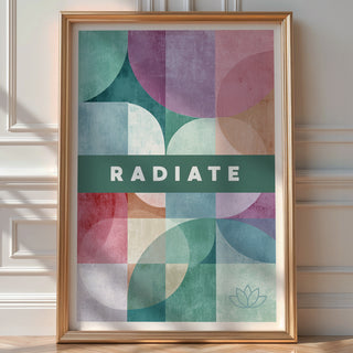 Radiate – Soft Power Abstract Print - Just Great Posters