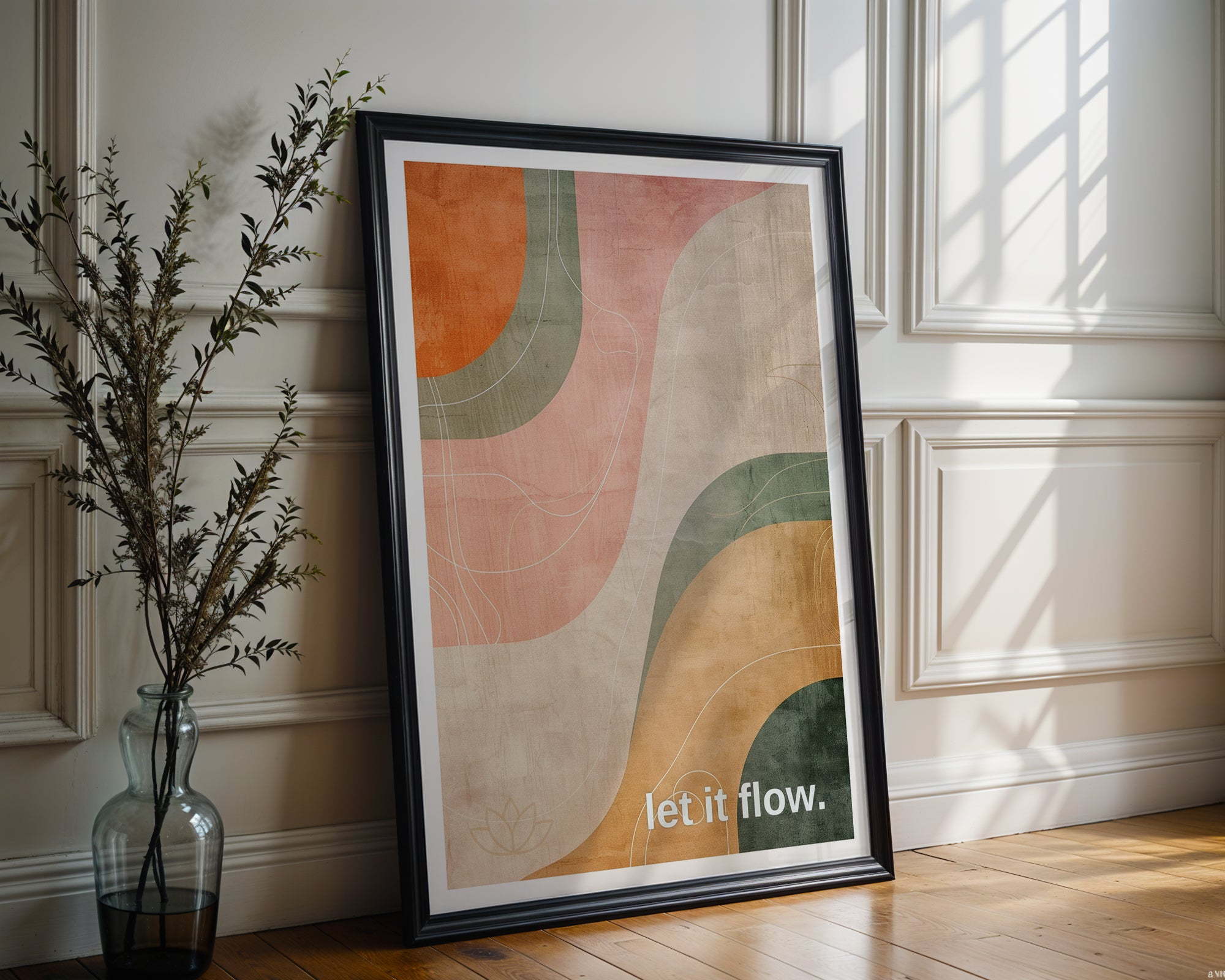 let it flow. – Gentle Motion Art Print - Just Great Posters
