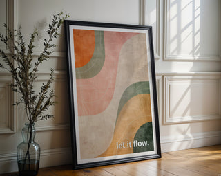let it flow. – Gentle Motion Art Print - Just Great Posters