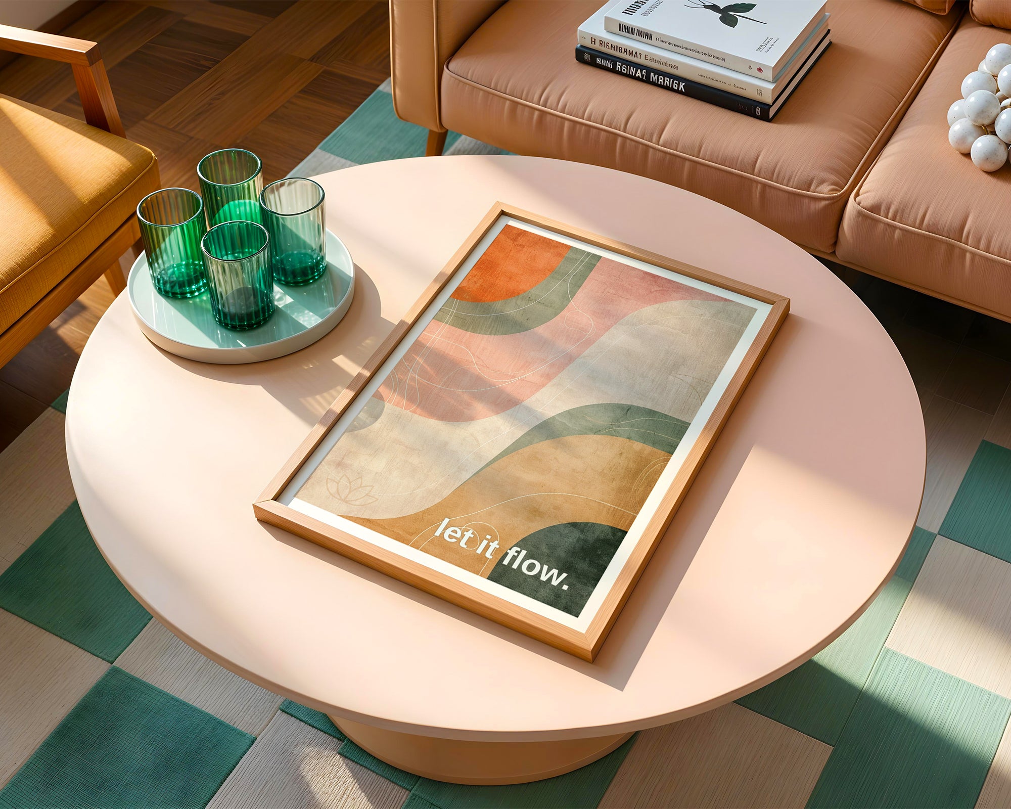 let it flow. – Gentle Motion Art Print - Just Great Posters