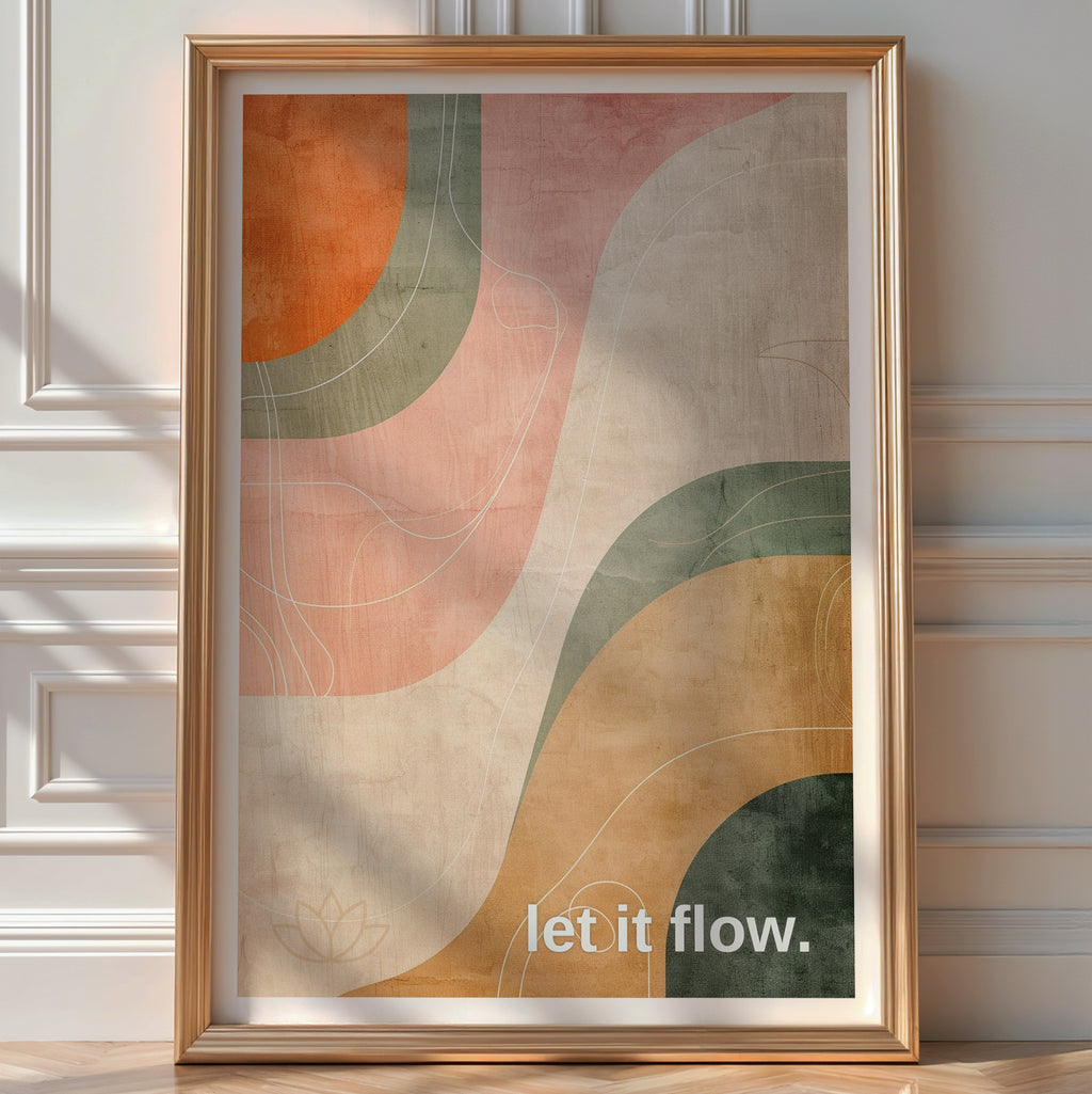 let it flow. – Gentle Motion Art Print - Just Great Posters