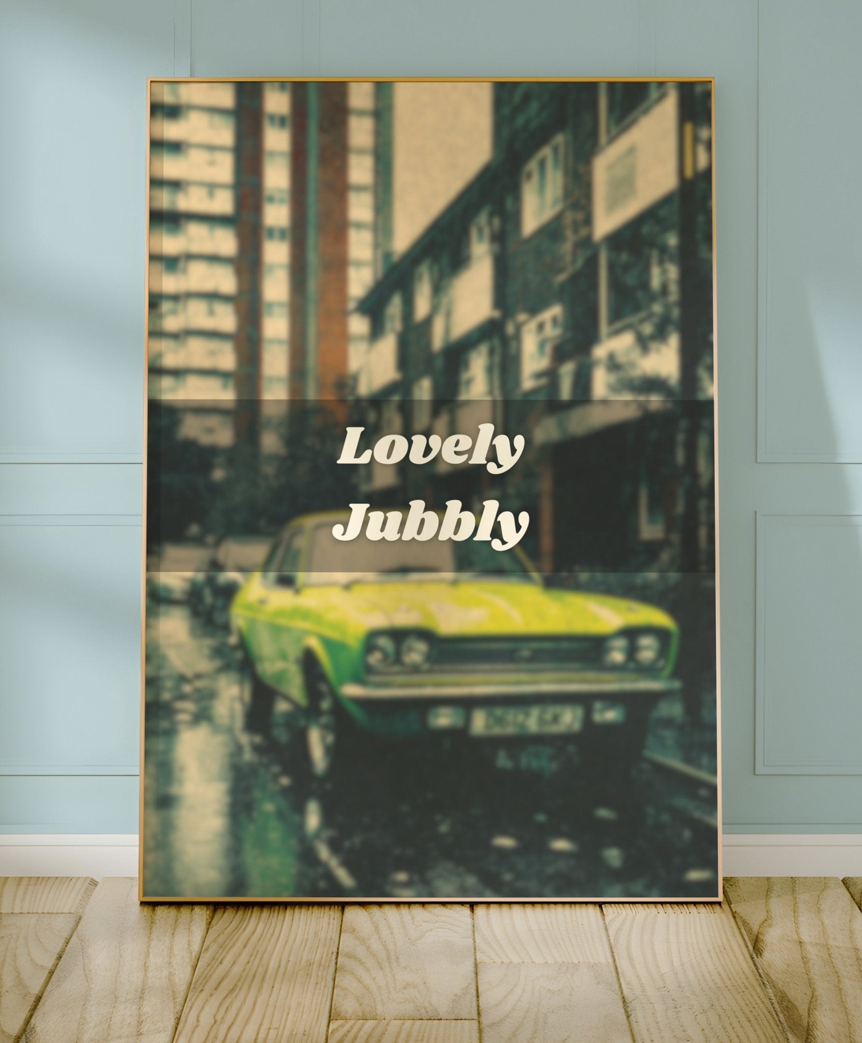Lovely Jubbly Retro Car Poster - Just Great Posters
