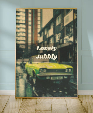 Lovely Jubbly Retro Car Poster - Just Great Posters