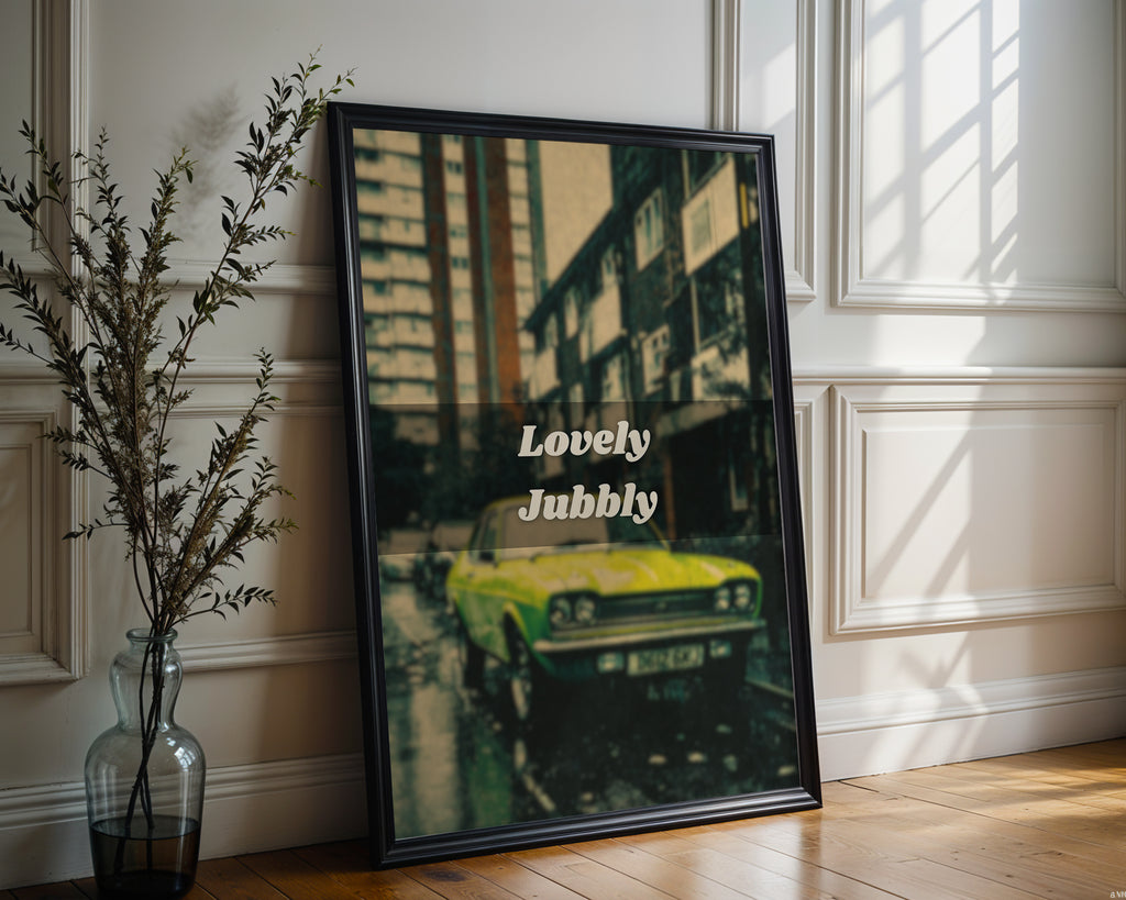 Lovely Jubbly Retro Car Poster - Just Great Posters