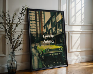 Lovely Jubbly Retro Car Poster - Just Great Posters